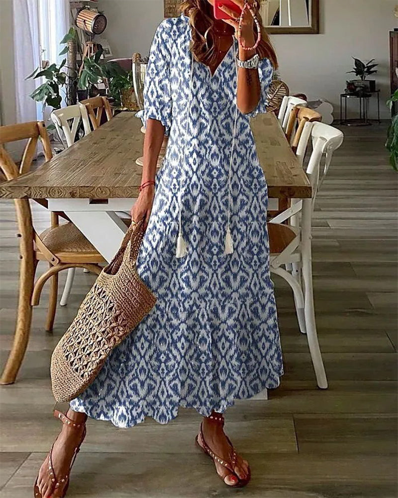 Bynovella - Boho Dress with Belly Coverage - CuroStep