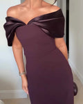 Elegant Off-the-shoulder Party Dress - CuroStep