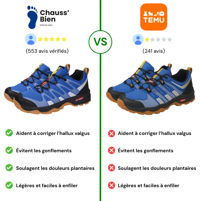OrthoTrailPro™ - Chaussures de marche à confort orthopédique - CuroStep