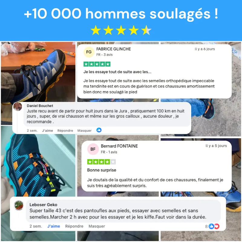 OrthoTrailPro™ - Chaussures de marche à confort orthopédique - CuroStep