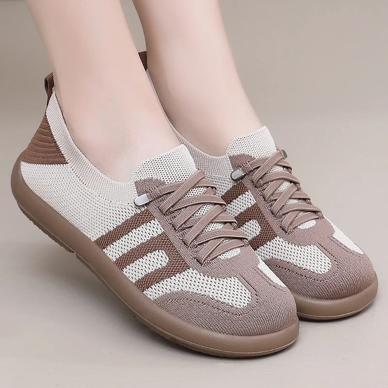 Sapatos femininos, tênis casual, sapatos de verão femininos, sapatos de frete grátis, tecido de malha respirável leve, sapatos mulher 2025 - CuroStep