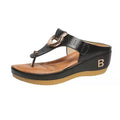 Summer Sandals Women 2024 Big Size Platform Wedges Sandals Slippers Non-Slip Open Toe Flip Flops Ladies Comfortable Beach Shoes - CuroStep