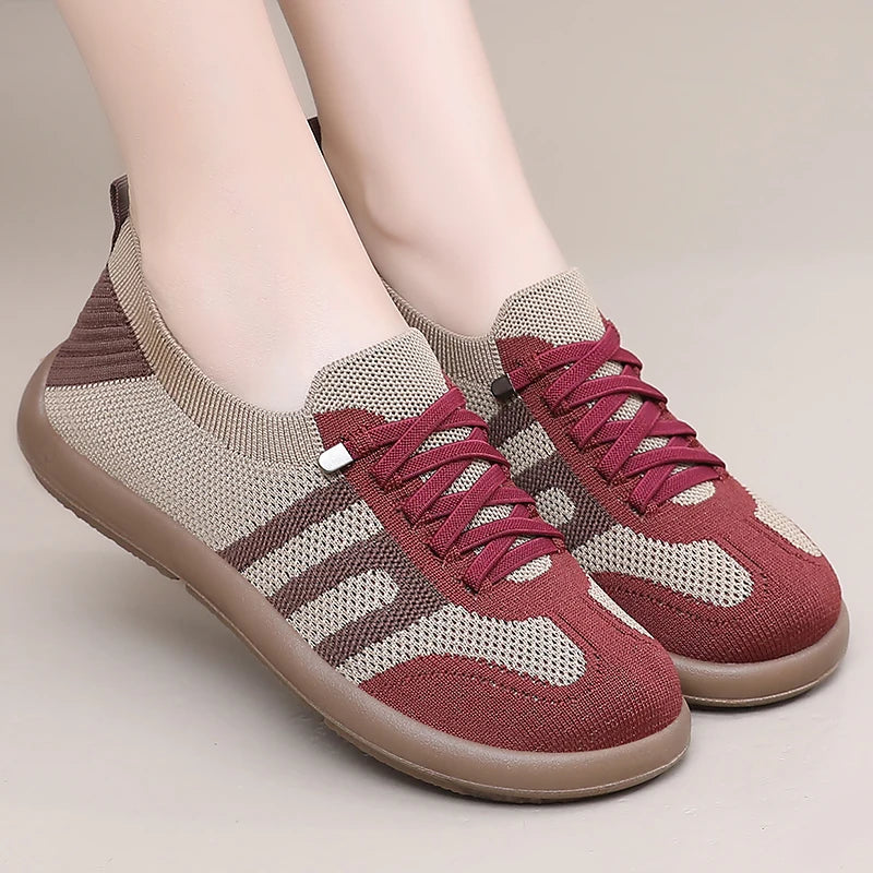 Sapatos femininos, tênis casual, sapatos de verão femininos, sapatos de frete grátis, tecido de malha respirável leve, sapatos mulher 2025 - CuroStep