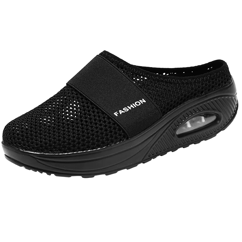 Air Cushion Slip-On Women Slippers Breathable Sandals Men Fashion Slides EVA Bedroom Orginal Soft Shoes Female Comfortable Woman - CuroStep