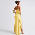 Zafira Maxi dress- Lemon - CuroStep