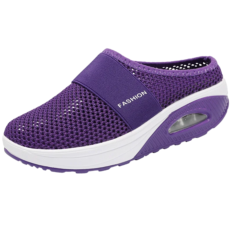Air Cushion Slip-On Women Slippers Breathable Sandals Men Fashion Slides EVA Bedroom Orginal Soft Shoes Female Comfortable Woman - CuroStep