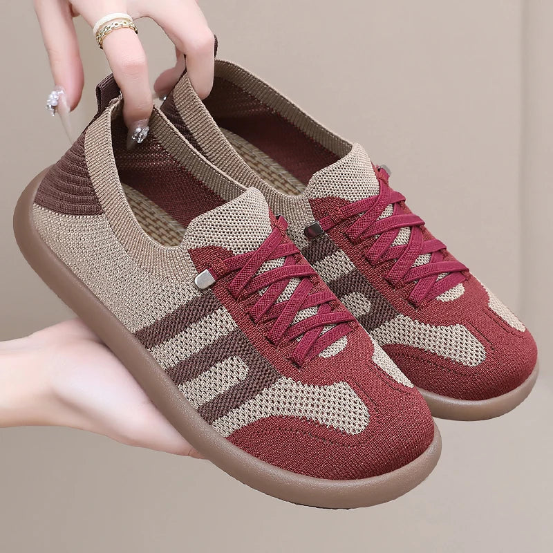 Sapatos femininos, tênis casual, sapatos de verão femininos, sapatos de frete grátis, tecido de malha respirável leve, sapatos mulher 2025 - CuroStep