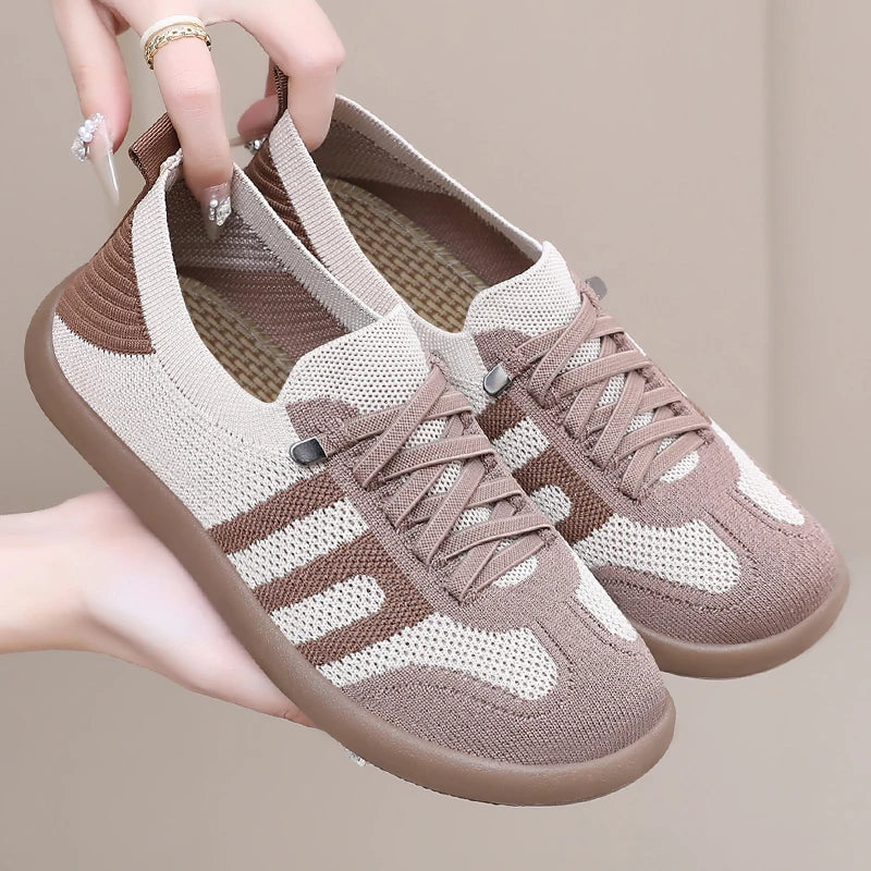 Sapatos femininos, tênis casual, sapatos de verão femininos, sapatos de frete grátis, tecido de malha respirável leve, sapatos mulher 2025 - CuroStep