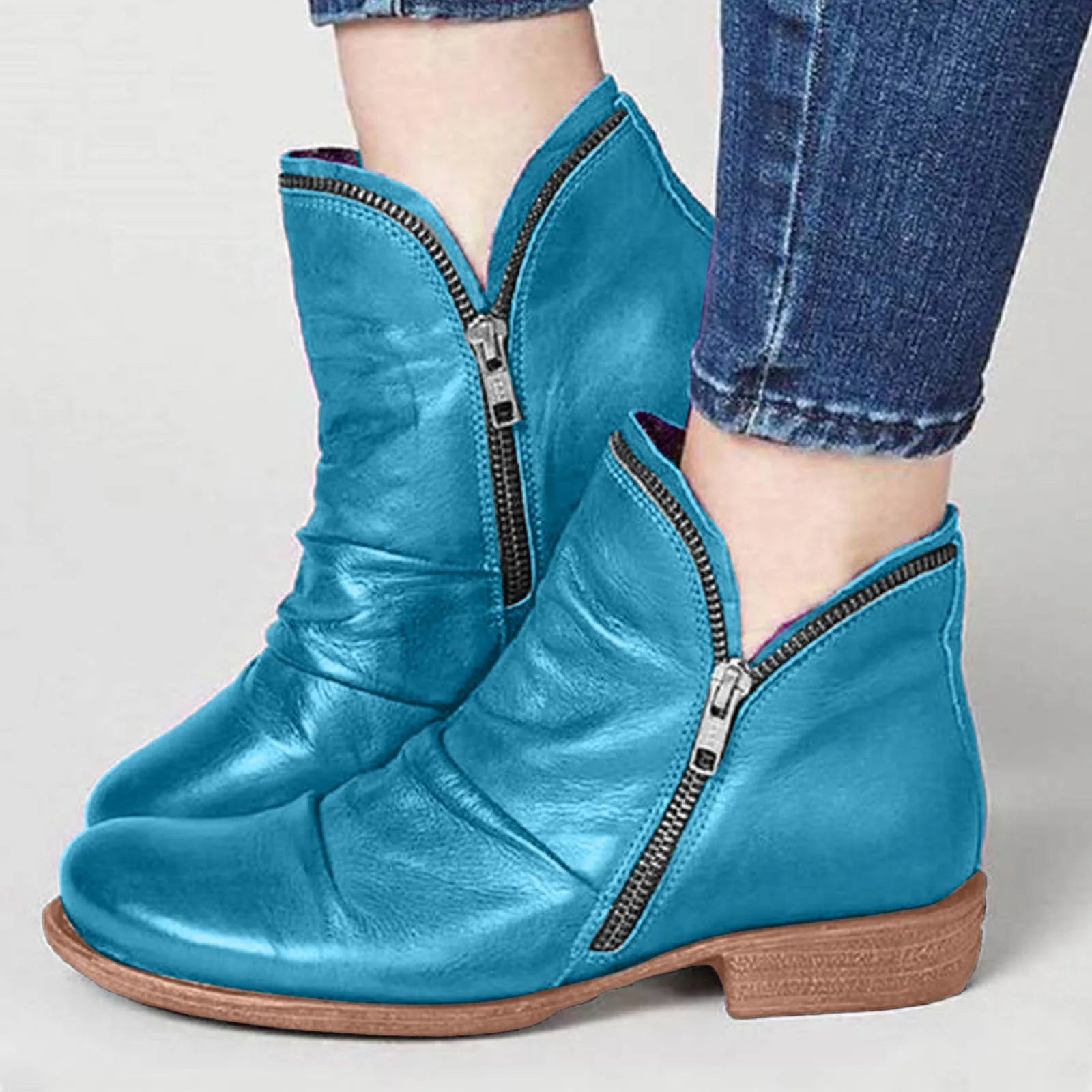 Winter Foreign Trade Women'S Warm Cotton Shoes Border Large Size Women'S Flat Retro Comfortable Shoes Winter Footwear Female - CuroStep