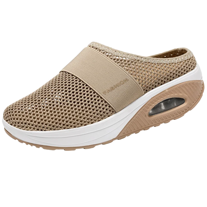 Air Cushion Slip-On Women Slippers Breathable Sandals Men Fashion Slides EVA Bedroom Orginal Soft Shoes Female Comfortable Woman - CuroStep