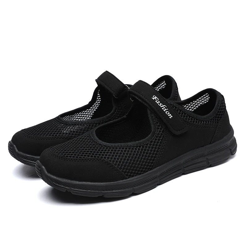 Women Shoes Breathable Vulcanized Shoes White ZapaWomen Sneakers Fashion Breathable Mesh Casual Walking Shoes Women Work Shoes - CuroStep