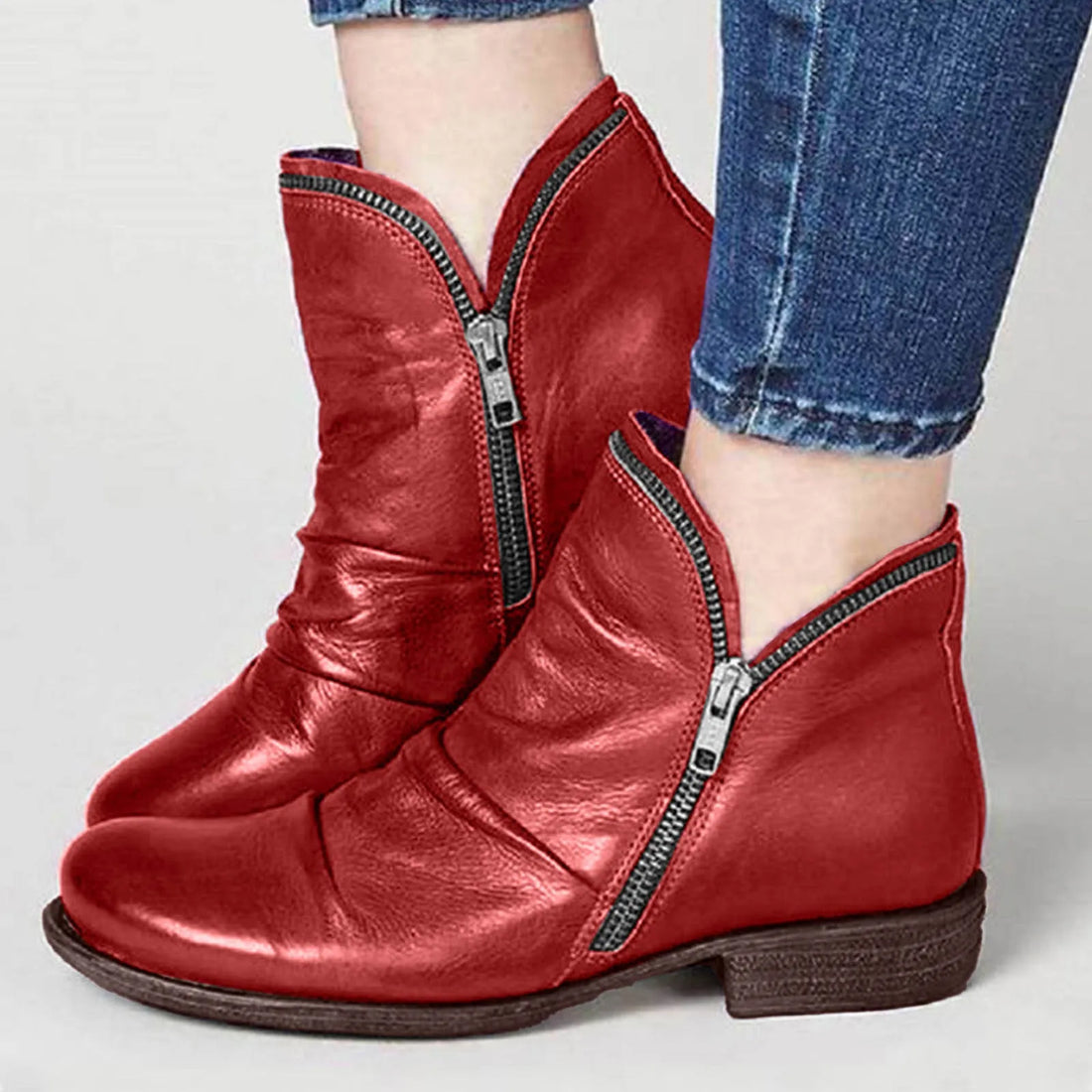 Winter Foreign Trade Women'S Warm Cotton Shoes Border Large Size Women'S Flat Retro Comfortable Shoes Winter Footwear Female - CuroStep