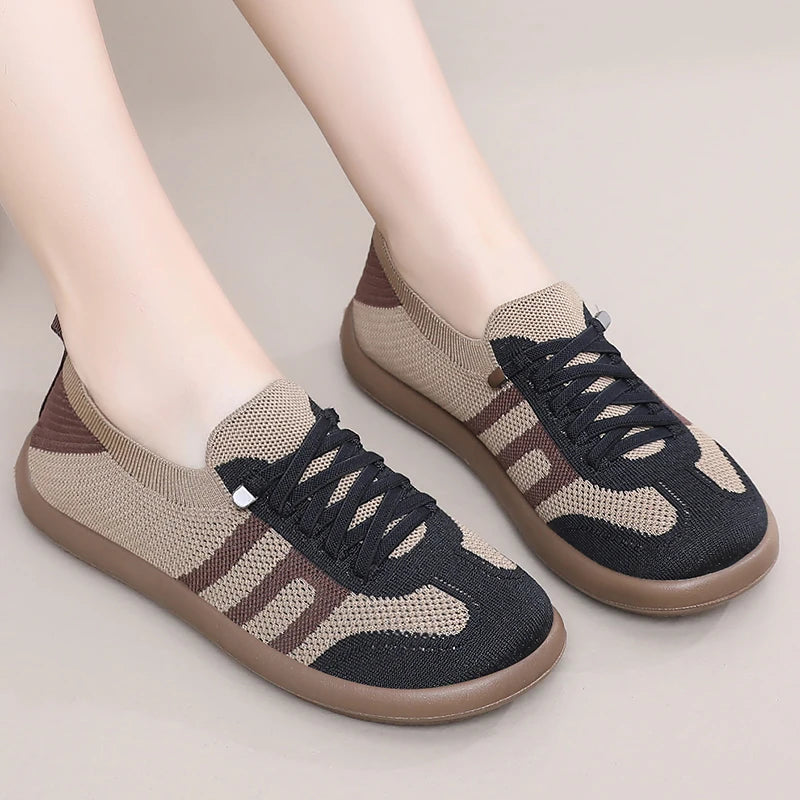 Sapatos femininos, tênis casual, sapatos de verão femininos, sapatos de frete grátis, tecido de malha respirável leve, sapatos mulher 2025 - CuroStep