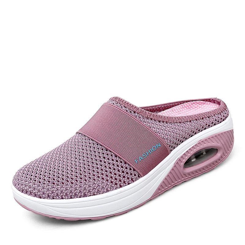 Air Cushion Slip-On Women Slippers Breathable Sandals Men Fashion Slides EVA Bedroom Orginal Soft Shoes Female Comfortable Woman - CuroStep