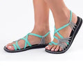 Large size rope knot sandals summer flip flops casual women's shoes Rome flat sandals thin strap beach comfortable sandals women - CuroStep