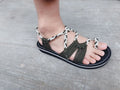 Large size rope knot sandals summer flip flops casual women's shoes Rome flat sandals thin strap beach comfortable sandals women - CuroStep