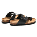 Gacimy Women Cork Slippers With Arch Support Fashion Leather Clogs Sandals Summer Open Toe Flat Mules Slippers Men Beach Slides - CuroStep