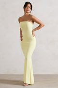 Ceremony | Lemon Bandeau Maxi Dress - CuroStep