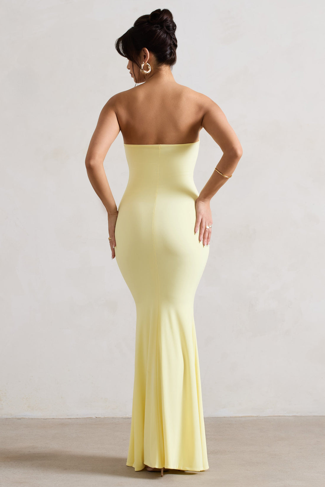 Ceremony | Lemon Bandeau Maxi Dress - CuroStep
