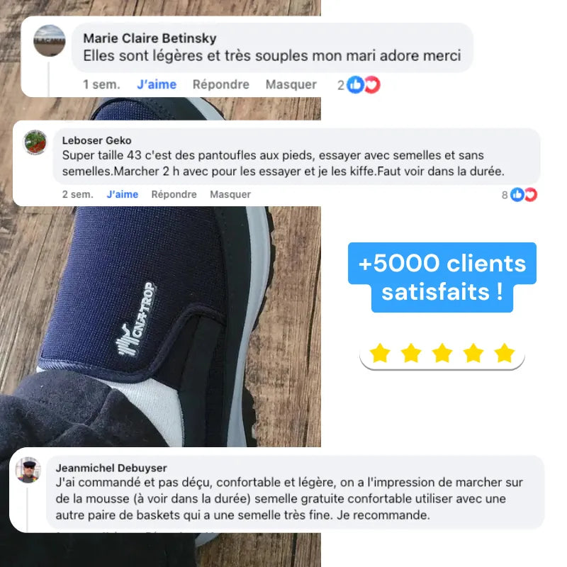 OrthoSport+™ - Chaussures de marche à confort orthopédique homme - CuroStep