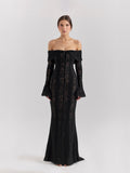 Catherine Lace Maxi Dress - CuroStep