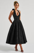 Celeste Noir Midi Dress - CuroStep