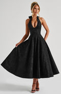 Celeste Noir Midi Dress - CuroStep
