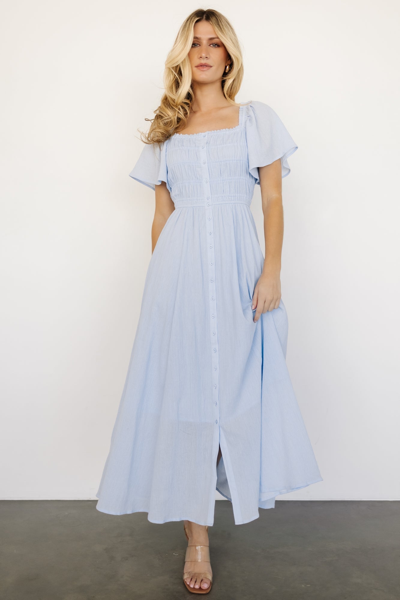 McKay Maxi Dress | Light Blue - CuroStep