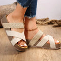 Erika™ – Geflochtene Sandalen mit Kreuzriemen für Damen - CuroStep