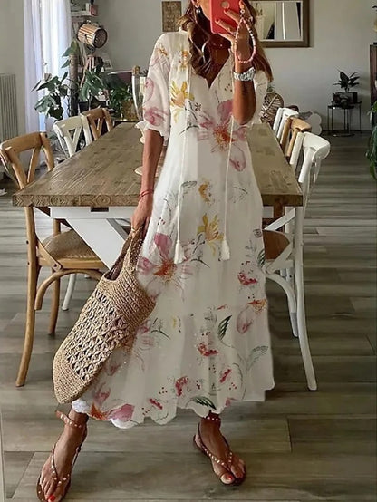 Bynovella - Boho Dress with Belly Coverage - CuroStep