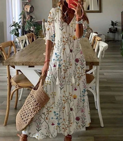 Bynovella - Boho Dress with Belly Coverage - CuroStep