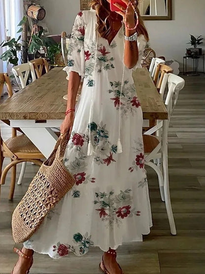 Bynovella - Boho Dress with Belly Coverage - CuroStep